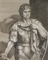 Nero Claudius Caesar Emperor of Rome 54-68 AD Engraved by Aegidius Sadeler (1570-1629)